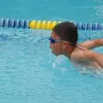 facility lake arbor pool swimmer in lane