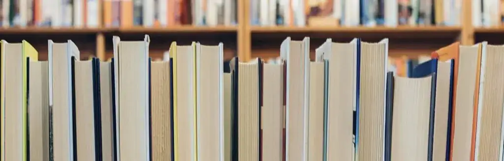 Books in a library