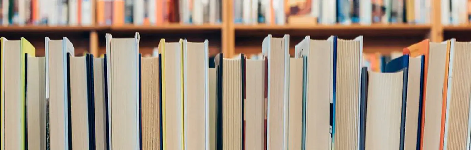 Books in a library