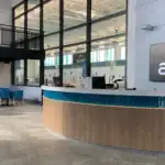 Arvada Aquatics Center lobby.