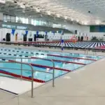 Arvada Aquatics Center view from the pool deck..